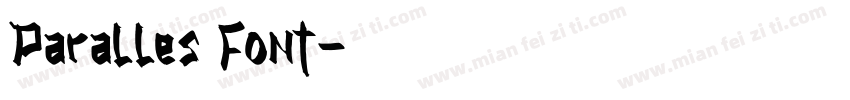 Paralles Font字体转换